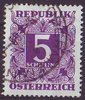 258 x Ziffernzeichnung im Quadrat Porto 5 Schilling Republik Österreich
