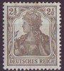 98 Germania 2,5 Pf Deutsches Reich Briefmarke