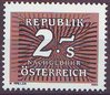 266 Nachgebühr Portomarke 2 S Republik Österreich