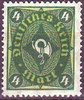 173 Freimarke Posthorn 4 Mark Deutsches Reich
