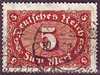 174 b Freimarke Ziffer im Queroval 5 Mark Deutsches Reich