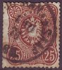 35 ab Reichsadler im Oval 25 Pfennige Deutsche Reichs Post