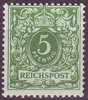 46 c Wertziffer und Krone im Perlenoval 5 Pfennig Reichspost