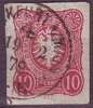 41 I Reichsadler im Oval 10 Pfennig geschnitten Deutsche Reichs Post