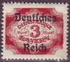 50 Abschiedsausgabe von Bayern Dienstmarke 3 Mark Deutsches Reich
