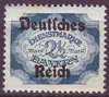 49 Abschiedsausgabe von Bayern Dienstmarke 2.1/2 Mark Deutsches Reich