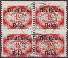 4x 48 Abschiedsausgabe von Bayern Dienstmarke 1.1/2 Mark Deutsches Reich