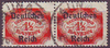 2x 48 Abschiedsausgabe von Bayern Dienstmarke 1.1/2 Mark Deutsches Reich