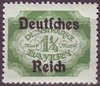 47 Abschiedsausgabe von Bayern Dienstmarke 1.1/4 Mark Deutsches Reich