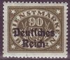 45 Abschiedsausgabe von Bayern Dienstmarke 90 Pf Deutsches Reich