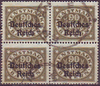 4x 45 Abschiedsausgabe von Bayern Dienstmarke 90 Pf Deutsches Reich