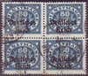 4x 44 Abschiedsausgabe von Bayern Dienstmarke 80 Pf Deutsches Reich