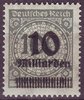 337 Wertangabe im Kreis 10 Milliarden auf 100 Mio Deutsches Reich