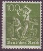 187 a Freimarke Bergarbeiter 100 Pf Deutsches Reich