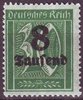 278 x Ziffer im Rechteck mit Aufdruck 8 Tausend auf 30 Deutsches Reich