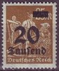 281 Schnitter mit Aufdruck 20 Tausend auf 25 M Deutsches Reich
