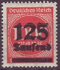 291 b Ziffer im Kreis mit Aufdruck 125 Tausend auf 1000 M Deutsches Reich