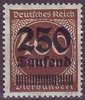 294 Ziffer im Kreis mit Aufdruck 250 Tausend auf 400 M Deutsches Reich
