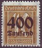 300 Ziffer im Rechteck mit Aufdruck 400 Tausend auf 40 Pf Deutsches Reich
