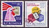 2041 - 2042 Rumänien Tag des Sparens R P Romina Posta Aeriana