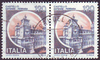 2x 1709 Castello Estense Ferrara 120 L Briefmarke Italien
