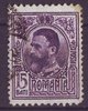 214 C Rumänien König Karl I Posta Romania 15 Bani