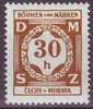 01 Dienstmarke Böhmen und Mähren 30 h Čechy a Morava