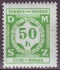 03 Dienstmarke Böhmen und Mähren 50 h Čechy a Morava