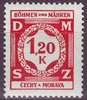 07 Dienstmarke Böhmen und Mähren 1,20 K Čechy a Morava