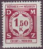 08 Dienstmarke Böhmen und Mähren 1,50 K Čechy a Morava