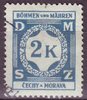 09 Dienstmarke Böhmen und Mähren 2 K Čechy a Morava