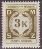 10 Dienstmarke Böhmen und Mähren 3 K Čechy a Morava
