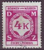 11 Dienstmarke Böhmen und Mähren 4 K Čechy a Morava