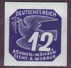 122 Zeitungsmarke 12 h Böhmen und Mähren Deutsches Reich