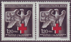 2x 132 Rotes Kreuz 120 h Böhmen und Mähren Grossdeutsches Reich