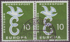 2x 295 Europa Taube 10 Pf Deutsche Bundespost