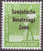 185 Deutsche Post Sowjetische Besatzungs Zone 10 Pfennig