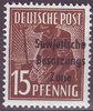 187 Deutsche Post Sowjetische Besatzungs Zone 15 Pfennig