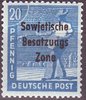 189 Deutsche Post Sowjetische Besatzungs Zone 20 Pfennig