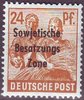 190 Deutsche Post Sowjetische Besatzungs Zone 24 Pfennig