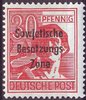 192 Deutsche Post Sowjetische Besatzungs Zone 30 Pfennig