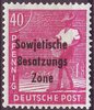 193 Deutsche Post Sowjetische Besatzungs Zone 40 Pfennig