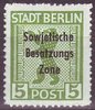 200 B Stadt Berlin Post Sowjetische Besatzungs Zone 5 Pfennig