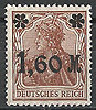 154 II Germania 1 6 M auf 5 Pf  Deutsches Reich