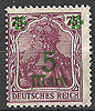 156 I Germania 5 M auf 75 Pf  Deutsches Reich