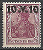 157 I Germania 10 M auf 75 Pf Deutsches Reich