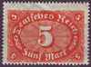 194 a Freimarke Ziffer 5 Mark Deutsches Reich