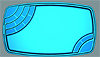 GFK Becken Polyesterbecken oval 425 x 250 x 125 cm mit 2 Ecktreppen