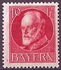 114-A, Ludwig III, 10 Pf, Briefmarke Altdeutschland, Bayern