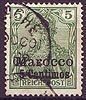 8 I Marocco 5 Centimos Reichspost Marokko